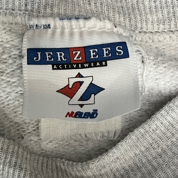 🔥🏈 Vintage NFL Super Bowl XXXV Giants vs Ravens Graphic Crewneck Sweatshirt Sz L - Picture 9 of 9